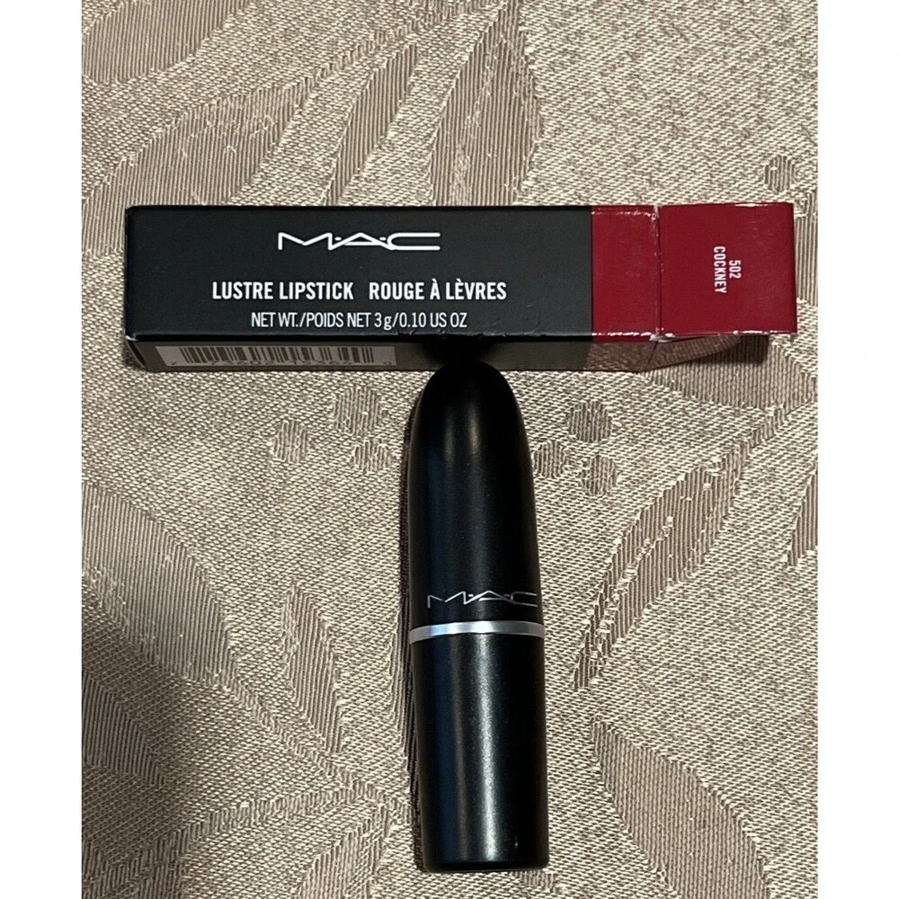 MAC Lustre Lipstick Red Cockney 502 Full Size New in Box
